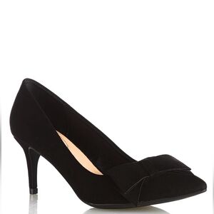 Black Pointed Toe Suede Stiletto Pumps